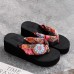 Women Clothes Band Clip Toe Platform Slippers