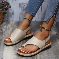 Women Casual Summer Beach Vacation Hook   Loop Thumb Sandals