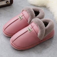 Women Warm Plush Lining Waterproof Slip Resistant Winter Slippers