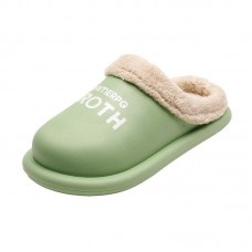 Women Comfy Winter Warm Waterproof Plush Indoor Slippers